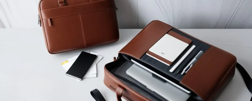men's leather laptop bag